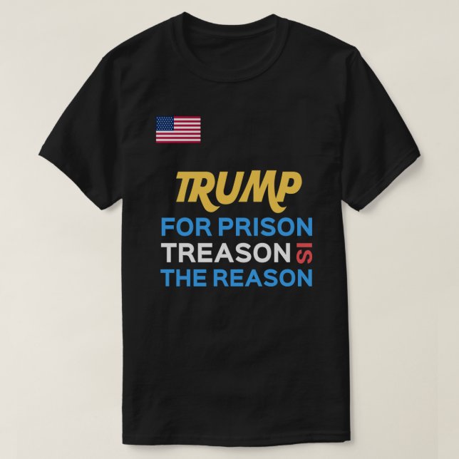 Trump für unverzichtbaren T - Shirt im Gefängnis (Design vorne)