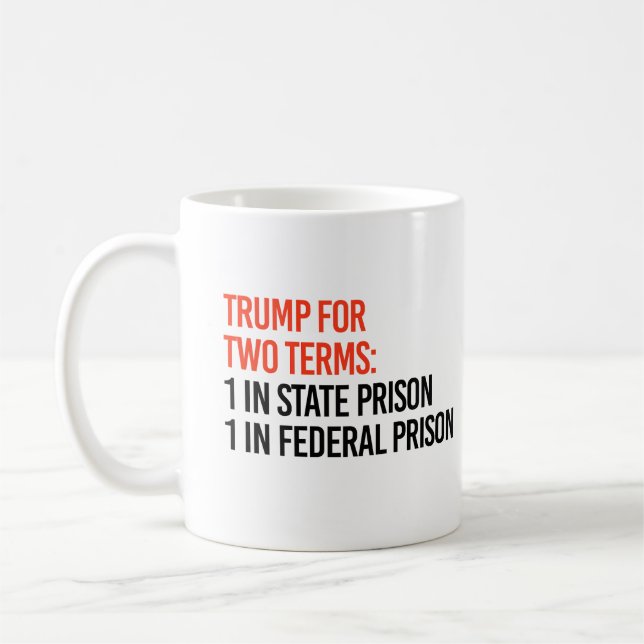 Trump für zwei Begriffe Kaffeetasse (Links)