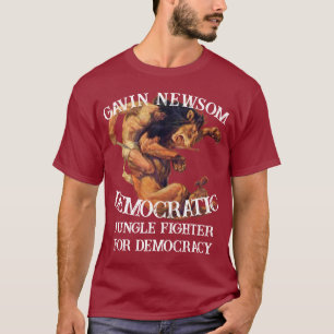 Trump FW FV HG Gavin Newsom Demokrat Präsident T-Shirt