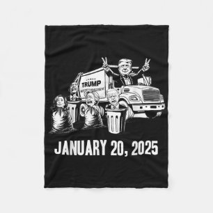 Trump Garbage Truck Abfallmanagement Einweihung Fleecedecke