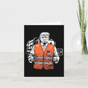 Trump Garbage Truck Vest Karte