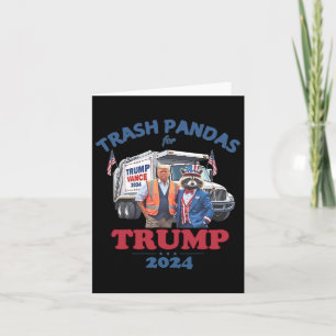 Trump Garbyge Trash Pandas für Trump 2024 Karte