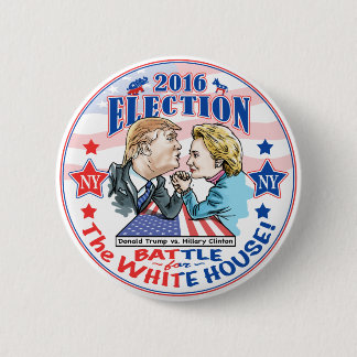 Trump gegen Hillary 2016 Button