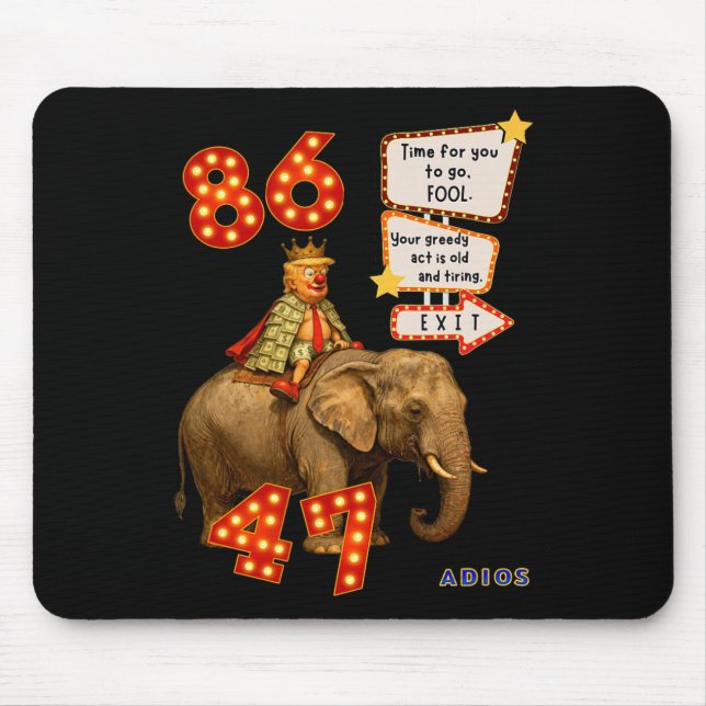 Trump geht - Zeit zu gehen.  Mousepad (Vorne)