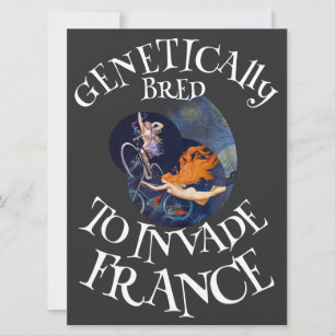 Trump genetisch gezüchtet fällt in Frankreich Holl Einladung