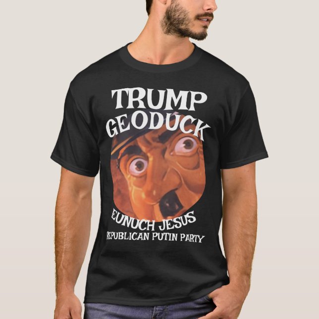 Trump Geoduck Eunuch Jesus Adolph Republikanisches T-Shirt (Vorderseite)