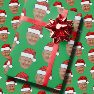 Trump-Gesichtsgeschenk Wrap Custom Face Foto Geschenkpapier