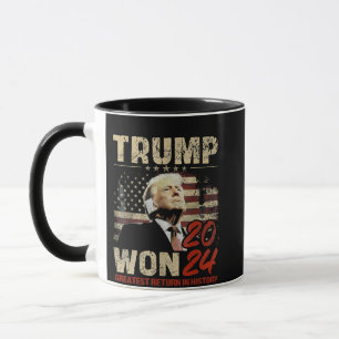 Trump gewann 2024 Beste Rendite in der Geschichte Tasse