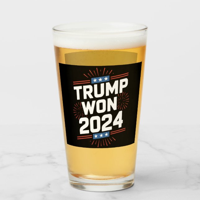 Trump gewann 2024 den 47. Platz im Weißen Haus Glas (Vorne (Gefüllt))