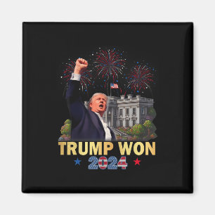 Trump gewann 2024 den 47. Platz im Weißen Haus im Magnet
