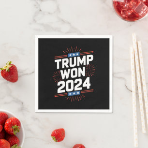 Trump gewann 2024 den 47. Platz im Weißen Haus Serviette