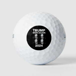 Trump gewann 2024 erneut den Tag der Amtseinführun Golfball