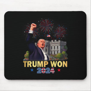 Trump gewann 2024 Präsident 47. des Weißen Hauses Mousepad