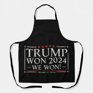 Trump gewann 2024 Wir haben gewonnen 47 2028 USA Schürze