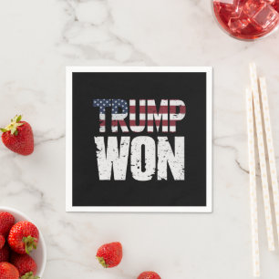 Trump gewann den 47. US-Präsidenten bei der Wahl 2 Serviette