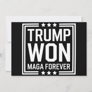Trump gewann die 47. US-Präsidenten-Maga-Wahl 2024 Einladung