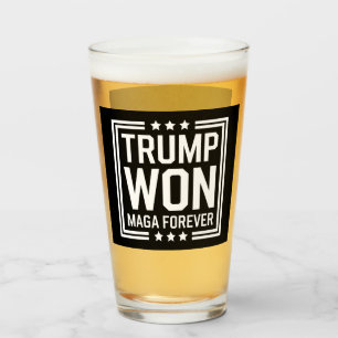 Trump gewann die 47. US-Präsidenten-Maga-Wahl 2024 Glas