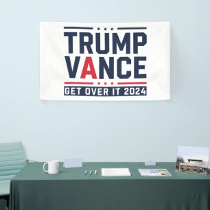 Trump gewann die Wahl 2024 Präsident Trump Vance Banner