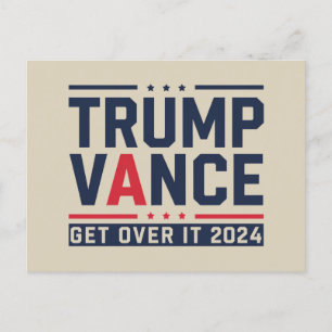 Trump gewann die Wahl 2024 Präsident Trump Vance Postkarte