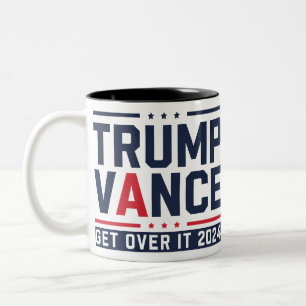 Trump gewann die Wahl 2024 Präsident Trump Vance Zweifarbige Tasse