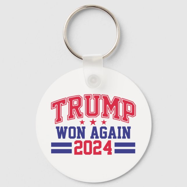 Trump gewann wieder 2024 schlüsselanhänger (Vorderseite)