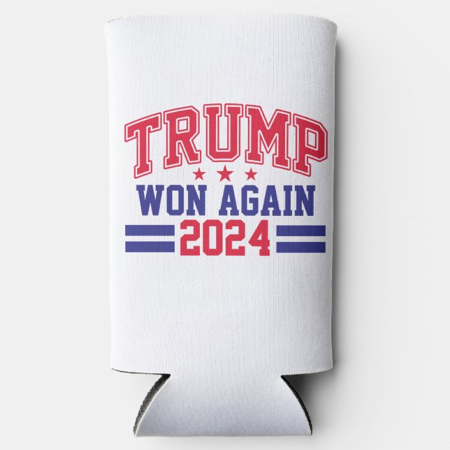 Trump gewann wieder 2024 selters dosenkühler (Vorderseite)
