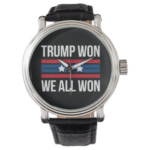Trump Gewann Wir Alle Gewannen 2024 USA-Flagge Tru Armbanduhr
