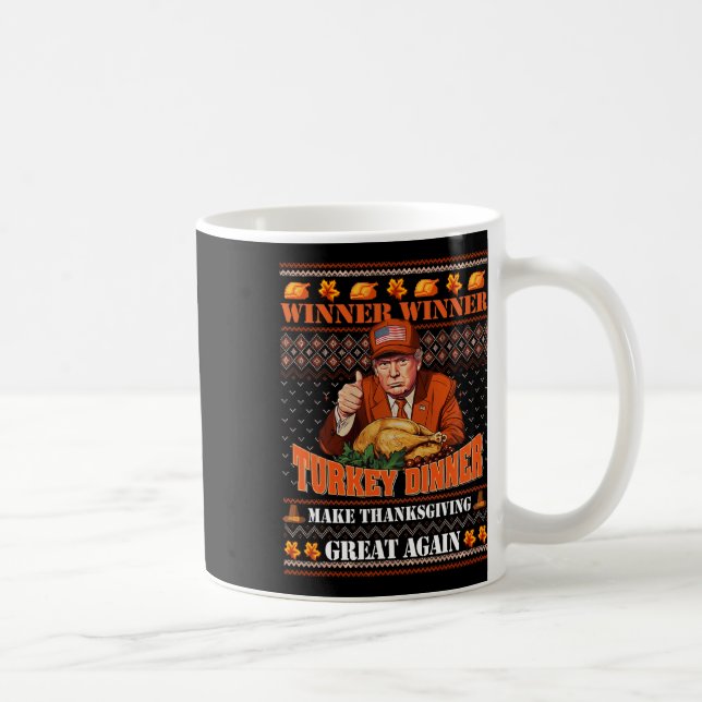 Trump Gewinner Funny Sieger Türkei Abendessen Than Kaffeetasse (Rechts)
