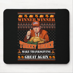 Trump Gewinner Funny Sieger Türkei Abendessen Than Mousepad