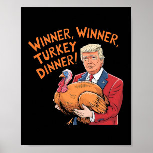 Trump Gewinner Funny Sieger Türkei Abendessen Than Poster