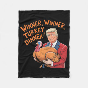 Trump Gewinner Lustiger Gewinner Truthahn Abendess Fleecedecke