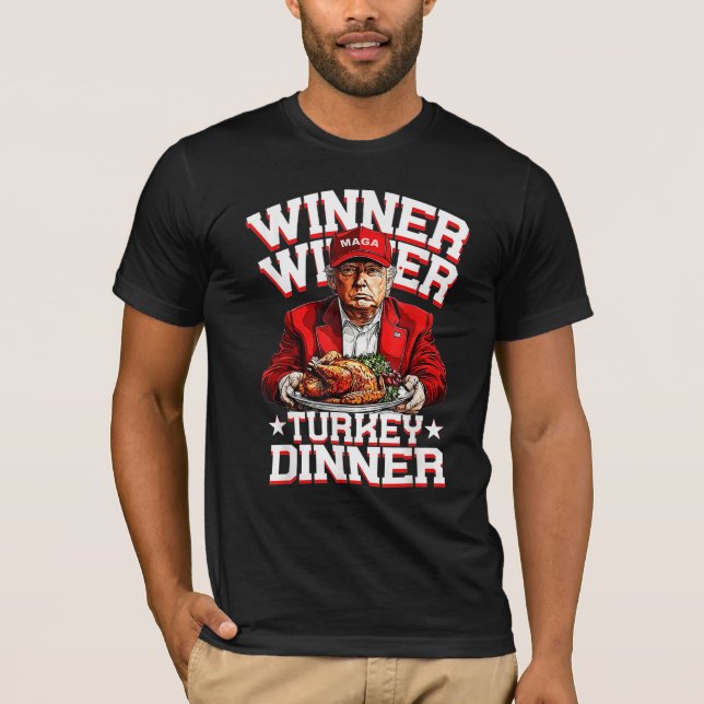 Trump Gewinner Türkei Abendessen Erntedank T-Shirt (Vorderseite)