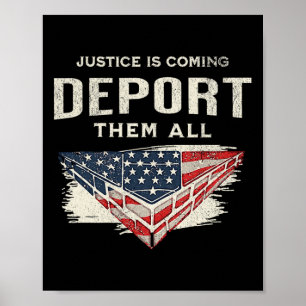 Trump gewinnt 2024 Gerechtigkeit kommt sie alle ab Poster