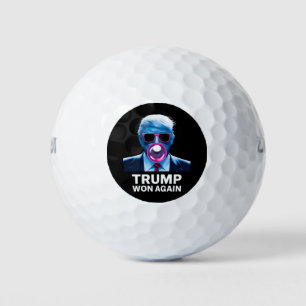 Trump gewinnt 2024 Wahlentscheidung Präsident 47. Golfball