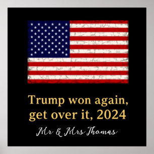 Trump gewinnt 2024 wieder an Trump Poster