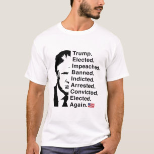 Trump gewinnt 2024 Wortliste Neuwahl Sieg 45 47 Tr T-Shirt
