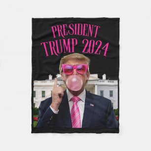 Trump gewinnt 2025 Präsident Trump bläst Bubble Gu Fleecedecke