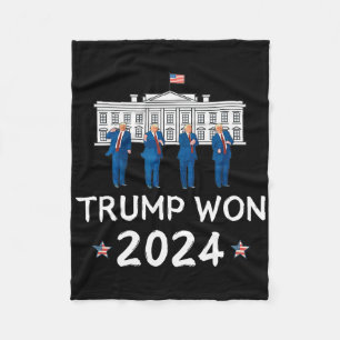Trump gewinnt 2025 Trump tanzt bei der Feier im We Fleecedecke