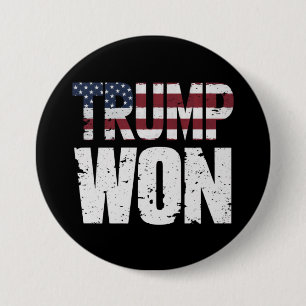 Trump gewinnt 47. US-Präsident Won Election 2024 Button