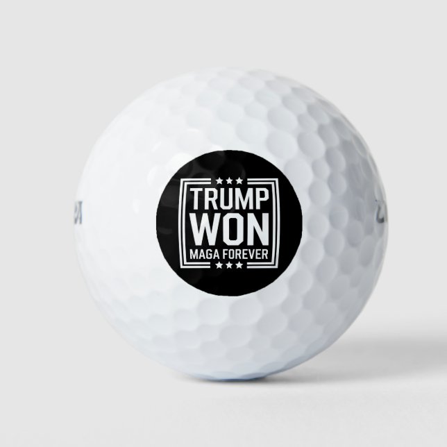 Trump gewinnt 47. Wahl von US-Präsident Maga 2024 Golfball (Vorderseite)