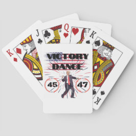 Trump gewinnt beim Spielen von Karten Spielkarten