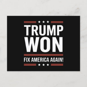 Trump gewinnt MAGA Trump-Gewinner 2024 - Amerika w Postkarte