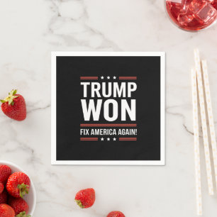 Trump gewinnt MAGA Trump-Gewinner 2024 - Amerika w Serviette