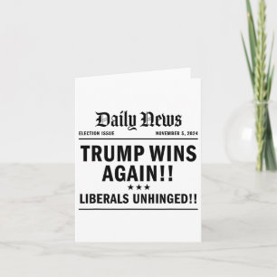 Trump gewinnt Sieg - Schlagzeile Trump 2024 Landsl Karte