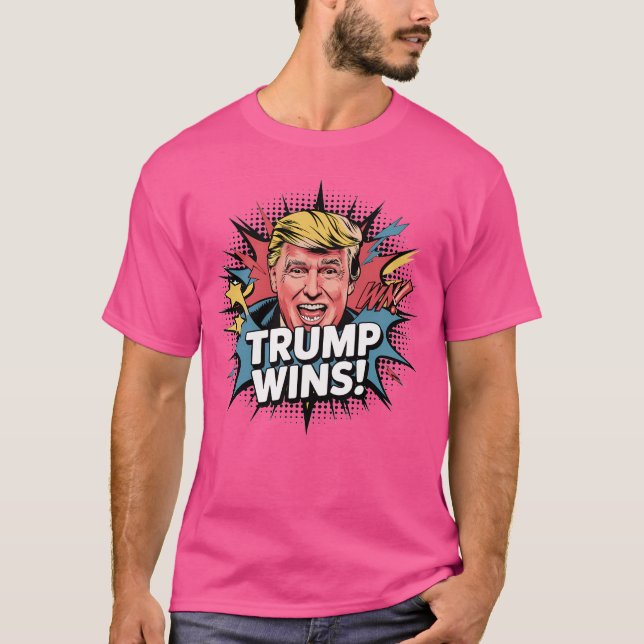 Trump gewinnt T-Shirt (Vorderseite)