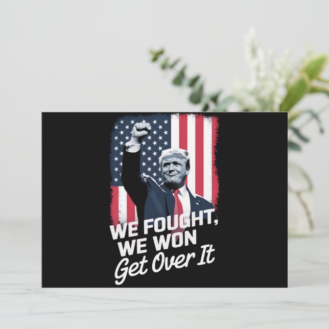 Trump gewinnt Trump den Sieg des 47. Präsidenten Einladung (Stehend Vorderseite)