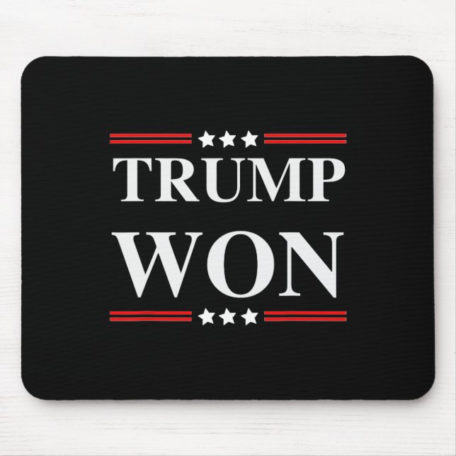Trump gewinnt Wahl 2020 Mousepad (Vorne)