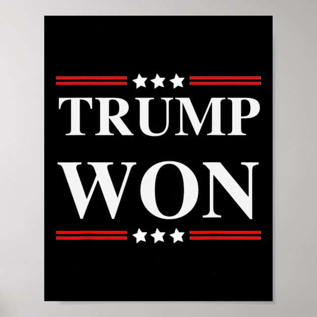 Trump gewinnt Wahl 2020 Poster (Vorne)
