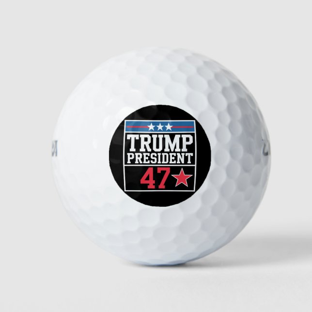 Trump gewinnt Wahl 2024 Trump gewinnt 2024 Golfball (Vorderseite)