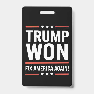 Trump Gewonnen MAGA Trump Sieger 2024 Amerika Wied Ausweis